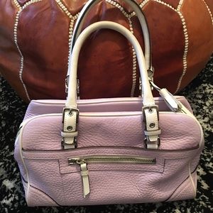 Coach lavender and white Handbag